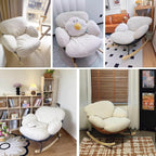 Recliner Rocking Chair, Upholstered Armchairs, Modern Wide Accent Chair, for Living Room, Bedroom, Balcony