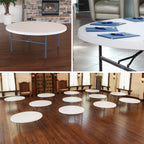 LIFETIME Round Folding Tables 42673 White 72-inch Plastic Top 4 Pack