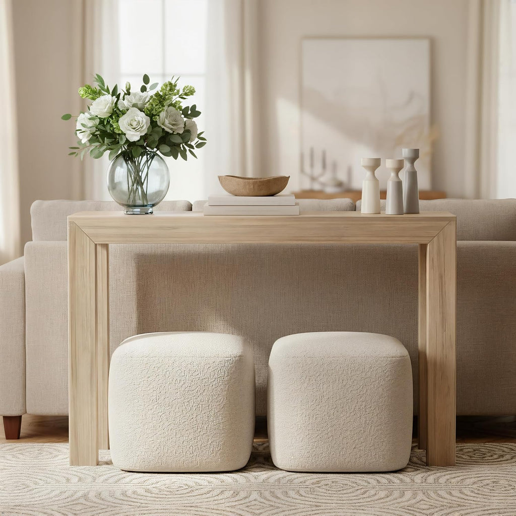 Plank+Beam Modern Console Table, 46 Inch, Blonde