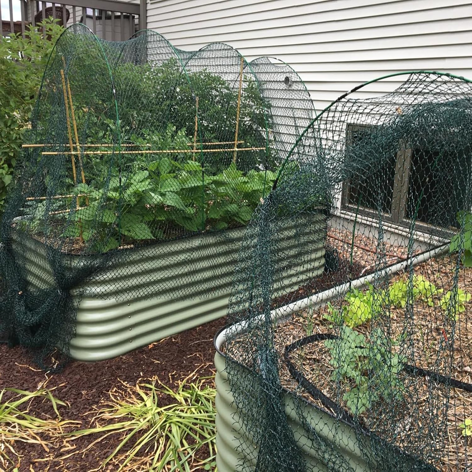 Garden Hoops for Raised Beds, 36pcs Greenhouse Hoops Grow Tunnel, 8ft Rust-Proof Fiberglass Frame for Garden Netting, Row Cover, Protecting Outdoor Plants