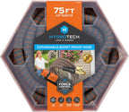 HydroTech 75 ft Expandable Garden Hose - Burst Proof & Lightweight, Flexible Water Hose with Durable Reinfordced Latex Core & Solid Brass Fittings for Lawn, Garden, Car Washing