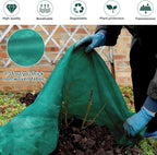 NNG 10x50ft Plant Covers Freeze Protection Frost Blankets 1.35oz/yd² Non-Woven Fabric Floating Row Cover Plant Blanket Protector Garden Winterize for Winter Outdoor Plants,Vegetables