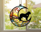 Personalized Dog Memorial, Custom Name Leonberger Dog Christmas Ornament with Name, Custom Breeds, Pet Loss Light Catcher, Gifts for Lovers Loss of Pet Sympathy on Mothers Day Christmas