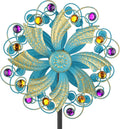 Metal Wind Spinners Outdoor, Golden Kinetic Wind Sculpture Garden Pinwheels with Metal Stake, Yard Art Decor for Patio, Lawn & Garden, Creative Gifts 57.5 * 13 Inch