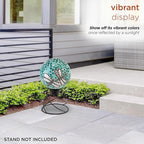 Alpine Corporation HMD194 Outdoor Glass Mosaic Gazing Globe Yard Decoration, 10"Diameter, Dragonfly Duo
