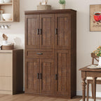 Garvee 70" Tall Kitchen Pantry Storage Cabinet,Modern Kitchen Hutch Cabinet | with Doors and Shelves, Freestanding Food Pantry with Large Storage Drawer for Dining Room and Household Organization