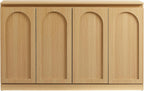 Crosley Furniture Marco Modern Sideboard Buffet Cabinet with Shelves, Dining Room, Kitchen, TV Stand Console, Ash