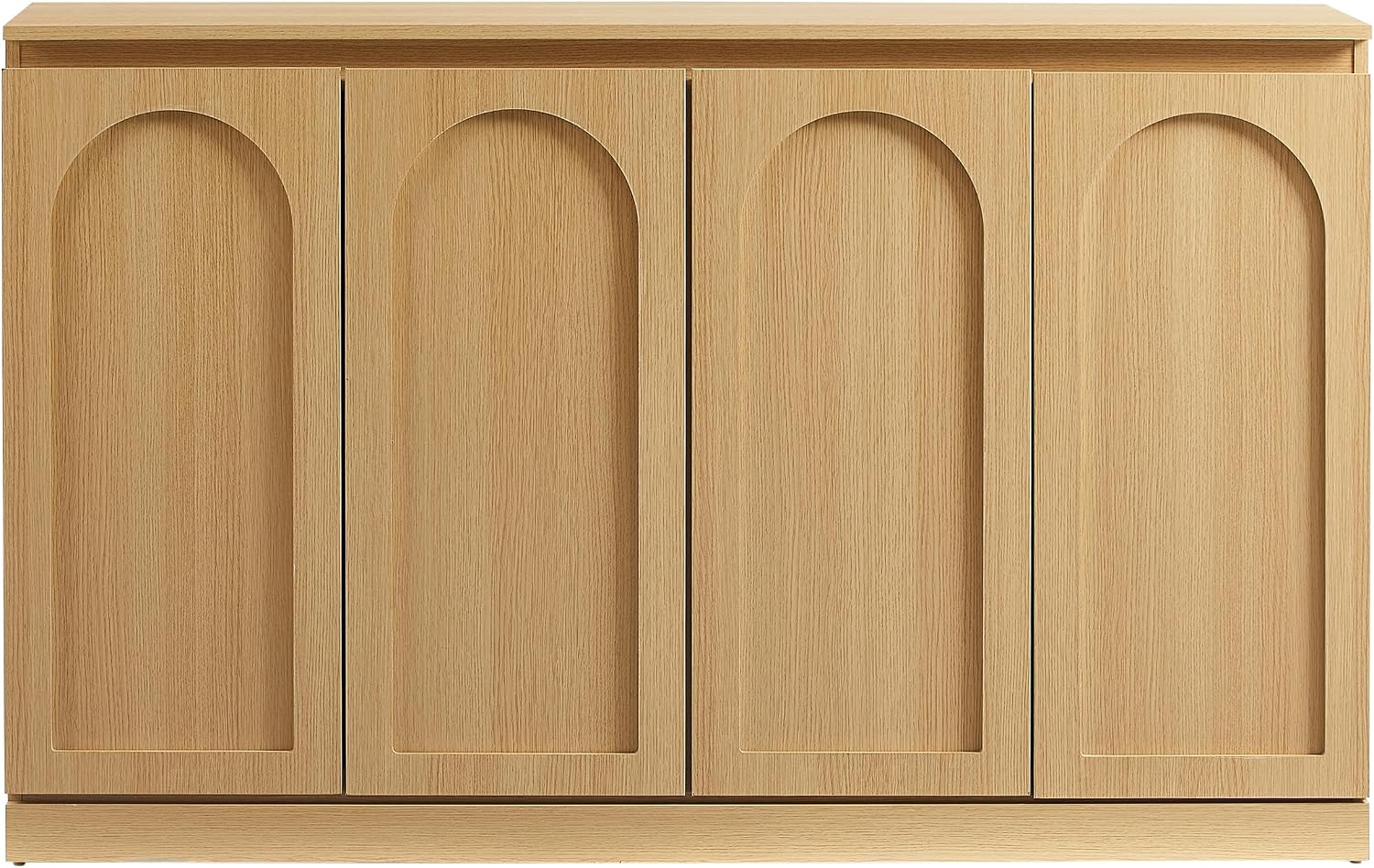 Crosley Furniture Marco Modern Sideboard Buffet Cabinet with Shelves, Dining Room, Kitchen, TV Stand Console, Ash