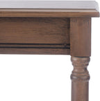 SAFAVIEH Furniture - Tinsley Rectangle Console Table - Brown - Solid Wood - Farmhouse Turned-Leg Design - Ideal for Entryway, Living Room, Hallway, 28"W x 11.75"D x 28"H (CNS5724C)