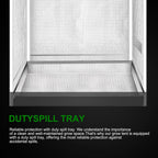 MELONFARM 4x2 Grow Tent, 48"x24"x60'' High Reflective 600D Diamond Mylar Canvas with Observation Window and Floor Tray for Hydroponic Indoor Plant Growing