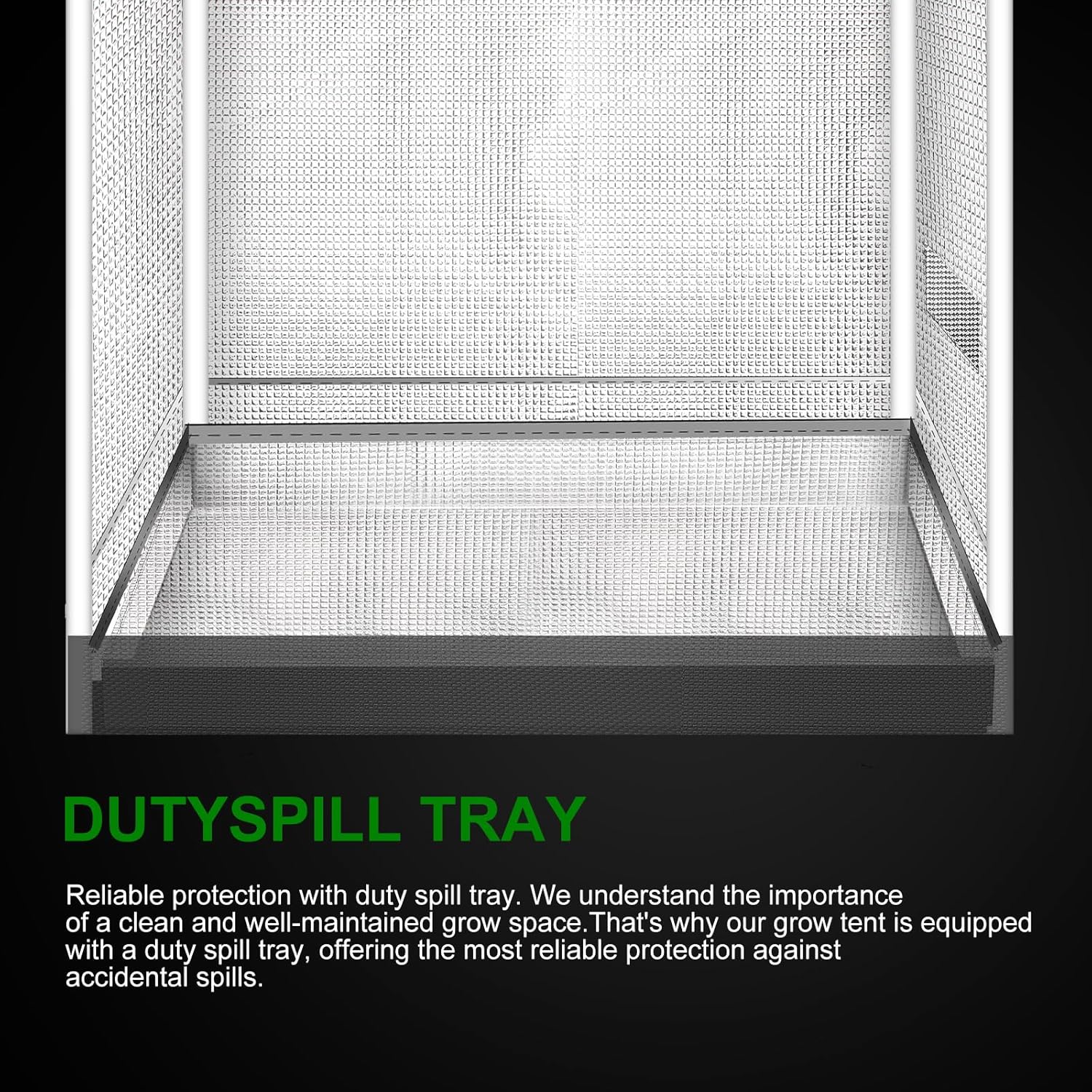MELONFARM 2x2 Grow Tent, 24"x24"x72'' High Reflective 600D Diamond Mylar Canvas with Observation Window and Floor Tray for Hydroponic Indoor Plant Growing