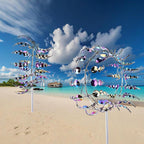 Magical Metal Windmill, Wind Spinners for Yard Garden, Outdoor Spinners, Windmill for Yard, Wind Sculptures & Spinners for Yard Garden Patio Decoration (1PCS Colorful)