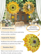 Sunflower Wind Spinner-3D Metal Hanging Wind Spinners, Perfect Ornament Gifts for Women/Men, 12 Inch Spinfinity Wind Spinner for Outdoor & Indoor Decorations, Yard Art, Garden Decoration