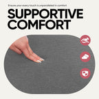 30 Inch Folding Storage Ottoman with Reversible Lid Coffee Table, Linen Fabric Multi-Functional Foot Rest & Seat for Living Room, Bedroom Grey