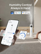 Dreo 11L Smart Humidifier Large Room 700 ft², 100H Cool Mist Air Humidifiers for Bedroom, Top-Fill Self-Cleaning Tank, 26dB, Auto Mode, Aroma Box, RGB Light, Remote & APP Control, Baby, Plant, Blue