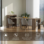 Transformer Folding Console Table for 2-9 People, Extendable Dining Table, Space Saving Dining Room Table for Apartments & Homes, Grey