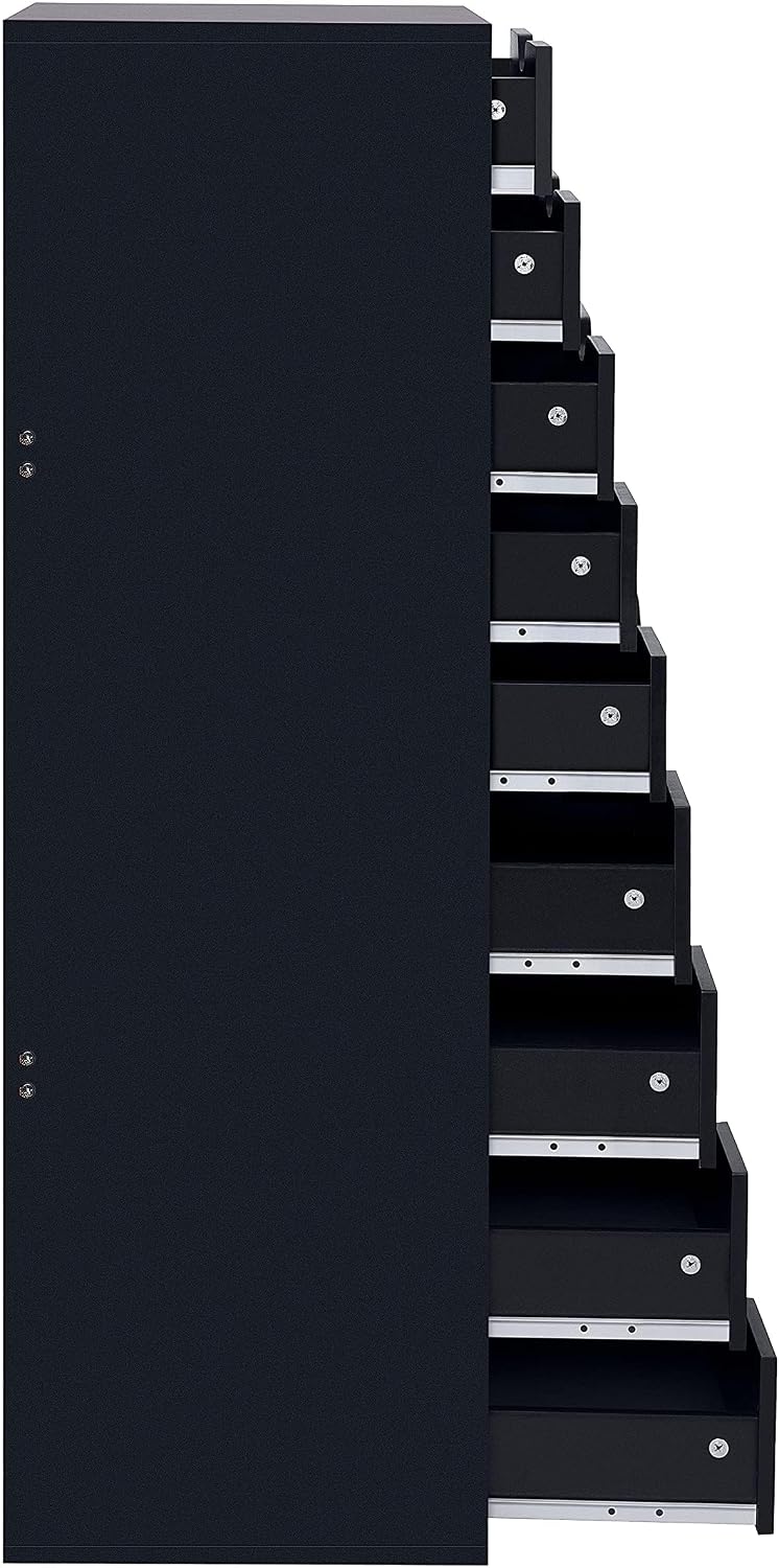Naomi Home Bianca 9-Drawer Vertical Office File Cabinet - Gray | 9 Spacious Drawers • Tall Vertical Design • Smooth Drawer Operation • Spacious Top Surface • Office Organization