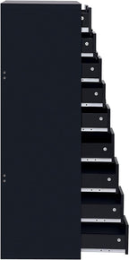 Naomi Home Bianca 9-Drawer Vertical Office File Cabinet - Gray | 9 Spacious Drawers • Tall Vertical Design • Smooth Drawer Operation • Spacious Top Surface • Office Organization