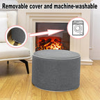 Outdoor Ottoman for Patio, Gray, Outdoor Pouf Footstool,20x12In | All-One Foam Outdoor Pouf, Waterproof Footstool,Patio Footrest, Outdoor Ottoman Footrest ,Extra Seat for Deck Garden Poolside