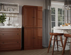 Palace Imports Solid Wood Kitchen Pantry Cabinet - 71.5" Tall x 32" Wide - Wooden Storage Cabinet with 4 Doors & Adjustable Shelves, Mocha, 100% Renewable Eco-Friendly Wood, Made in Brazil