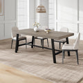 Garvee 70.87 in Dining Table for 6-8 People, Industrial Rustic Wood Rectangular Kitchen Table with Heavy-Duty Metal Legs for Kitchen, Dining Room & Living Room, Easy Assembly, New Grey Walnut