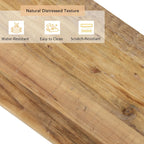 HOKYHOKY Reclaimed Solid Wood Console Table, 59" Long Entryway Table | Rectangular Couch Tables Behind Sofa, Farmhouse Accent Tables, Hallway, Entrance, Foyer, Living Room