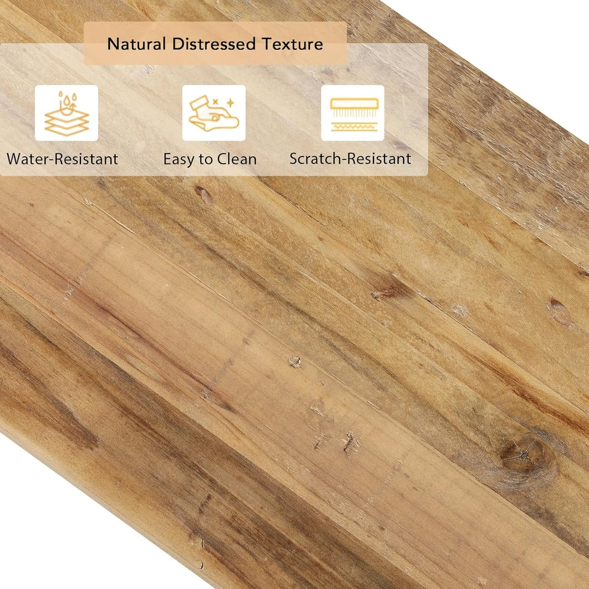 HOKYHOKY Reclaimed Solid Wood Console Table, 59" Long Entryway Table | Rectangular Couch Tables Behind Sofa, Farmhouse Accent Tables, Hallway, Entrance, Foyer, Living Room