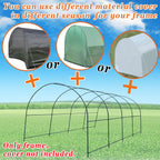 Strong Camel Greenhouse Replacement Frame for 16' X 7' X 7' Larger Hot Garden House , Support Arch Frame Climbing Plants/Flowers/Vegetables (16' X 7' X 7')