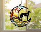Personalized Dog Memorial, Custom Name Weimaraner Dog Christmas Ornament with Name, Custom Breeds, Pet Loss Light Catcher, Gifts for Lovers Loss of Pet Sympathy on Mothers Day Christmas