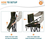 2 Pack Oversized Heavy Duty Camping Chairs for Adults 400LBS Capacity | Portable Folding Lawn Chair with Airflow Backrest, Durable Steel Frame, Cup Holder, Carry Bag for Outdoor, Sports, Fishing