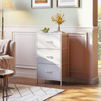 AODK Small Dresser for Bedroom Nightstand with 3 Storage Drawers, White | Chest of Drawers End Table for Living Room, Closet Dresser with 3 Storage Drawers Organizer Clothes