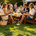 Yard Wine Glass Holder – Garden Beverage Stakes Champagne, Cup, Campers Entertainers, Backyard Beach Camping Picnic Park | Campers Entertainers Backyard Beach Camping Picnic Park Courtyard Lawn Patio