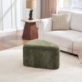 ONEVOG Storage Ottoman with Removable Lid, Modern Multifunctional Chenille Upholstered Footrest Stool for Couch, Modern Stool for Living Room, Bedroom, Dorm, Vanity, Green