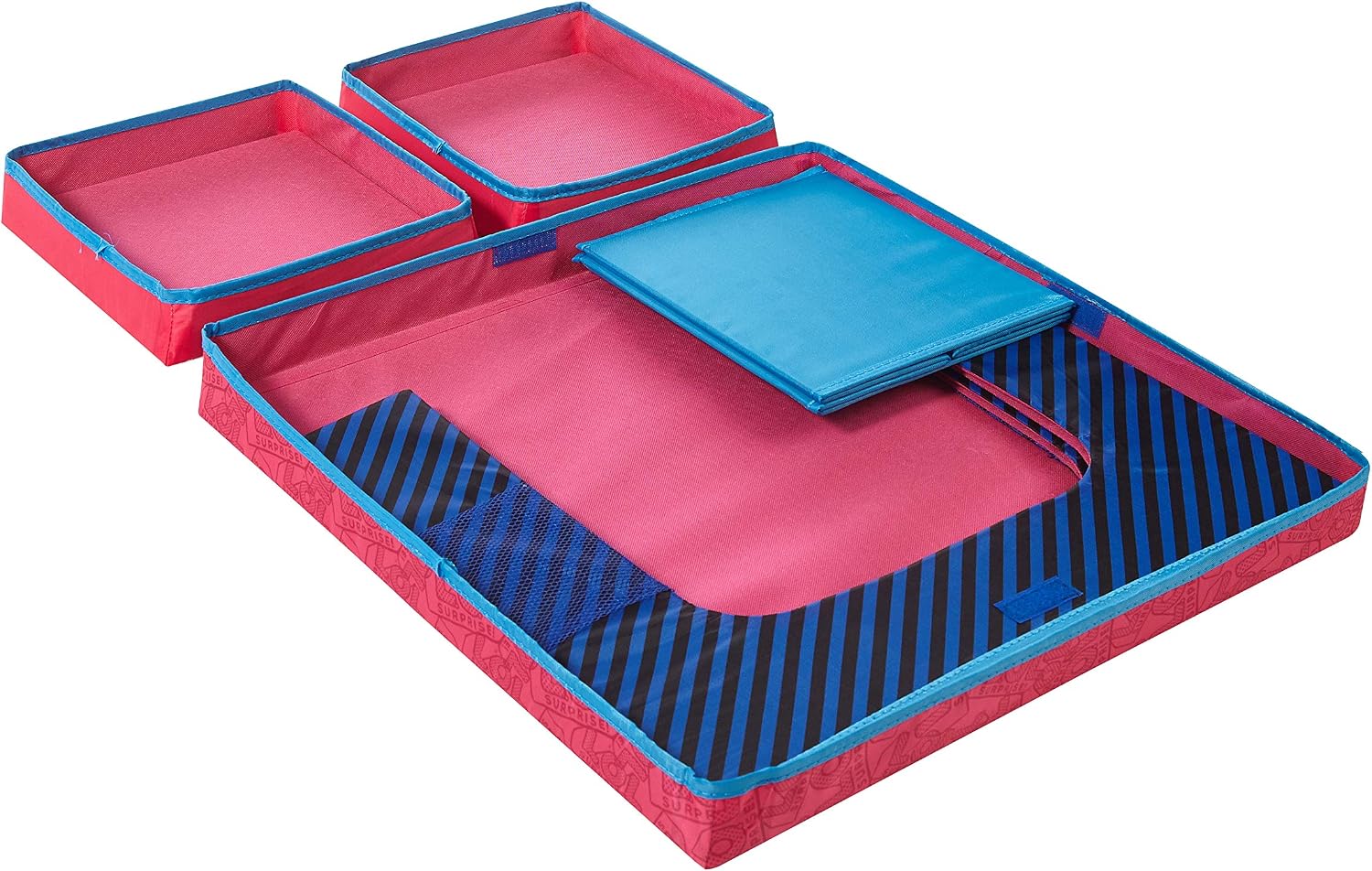 LOL Surprise 3 Piece Collapsible Table and Chair Set with Storage Table and 2 Ottomans