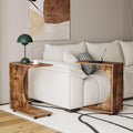 C Table end Table,Rolling Side Table with Wheels,Couch Tables That Slide Under，C Shaped Sofa Tray for Living Room, Bedroom,Chair, 2 PCS
