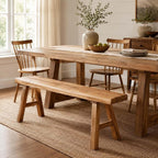 Farmhouse Solid Wooden Narrow Bench Natural Rustic Kitchen Dining Table Skinny Entryway Shoe Benches 47.2/62.9/70.8/78.8 In End of Bed Bench Dining Bench Shoe Bench For Hallway(47.2x10.2x17.7in)