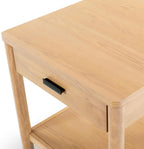 SAFAVIEH Couture Collection Jaylessa Natural 1-Drawer Nightstand Accent End Table