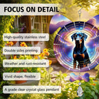 Doberman Dog Ears Wind Spinner, Doberman Wind Spinner Hanging for Yard and Garden (Doberman)