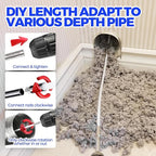 Holikme 40 Feet Dryer Vent Cleaner Kit, Flexible Lint Brush with Drill Attachment, Extends Up to 40 Feet for Easy Cleaning, Synthetic Brush Head, Use with or Without a Power Drill