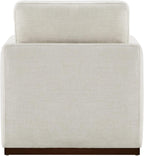 CHITA Swivel Accent Chair, FSC Certified Wood Frame, Fully Assembled, Linen | Linen Fabric Arm Chair with 360° Swivel Wood Base, Mid Century Modern Living Room Chair, 33"Dx30"Wx33"H, 300 Lb Capacity