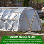 Farm Plastic Supply - Protective Clear Overwintering Plastic Film - Overwintering Film, 6 Mil Clear Plastic Film, Greenhouse Plastic, Durable Plastic Sheeting (4 Mil 12' x 100')