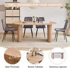 70.8" Modern Dining Table for 6 8 People Farmhouse Kitchen Dinner Table with Large Tabletop Dining Room Table for Dining Living Room Apartment Office Home (Natural)