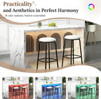 59IN Large Imitation Marble Dining Table, Suitable for 4-6 People, Modern Kitchen Island with LED Lights, Marble Stripes, Easy to Clean, Suitable for Kitchens, Dining Rooms, and Living Rooms