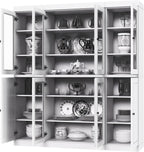 Palace Imports 100% Solid Wood Kitchen Pantry, White, 65" w x 71.5" h x 15.5" d, Renewable Eco-Friendly Wood, Made in Brazil