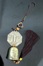 Traditional Lucky Feng Shui Wind Chime Bell Hanging Ornament Decoration for Protection Success Peace and Wealth (Bagua)