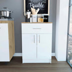 Pantry Cabinet,One Drawer,One Double Door Cabinet with Two Shelves,for Kitchen,Dining Room