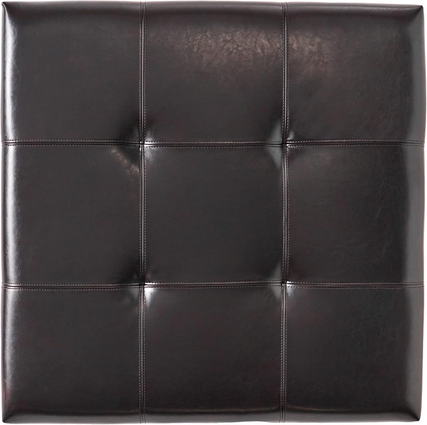 Christopher Knight Home Carlsbad Bonded Leather Storage Ottoman, Espresso