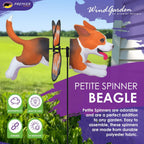 Premier Kites Petite Spinner Beagle – Whimsical Wind Spinner for Yard & Garden, Durable Weather-Resistant Fabric, Easy to Assemble, Outdoor Decor for Patios, Lawns, & Fairy Lovers