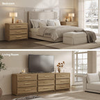 SICOTAS Oversized Night Stand Set 2 for Bedroom 31.3" Bedside Table