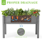 Raised Garden Bed with Legs, 48×24×30 Cedar Wood Elevated Planter Box